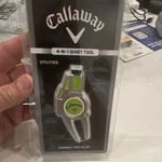 Callaway Silver Green 4-IN-1 Golf Divot Tool Magnetic Ball Marker Club Brush. Fixed Price $20.00.