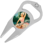Only Look Crazy Golf Ball Marker Divot Repair Tool Bottle Opener. Fixed Price $15.88.