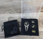 Logo Metal Golf Divot Tool Kit 4 Pc Set Markers Silver Caterpillar Equipment. Fixed Price $15.99.
