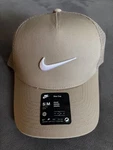 *new* Nike Tan Beige Rise Cap Adult Unisex S/m Golf Mesh Adjustable Snap. Fixed Price $9.80.