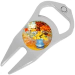 Vase Of Flowers Golf Ball Marker Divot Repair Tool Bottle Opener. Fixed Price $15.88.