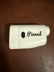 White Pinned Golf Laser Rangefinder Slope Magnetic Flag Lock Rechargable. Fixed Price $100.00.