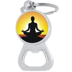 Yoga Meditation Bottle Opener Keychain - Metal Beer Bar Tool Ring. Fixed Price $15.88.