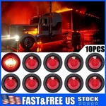 10X Led Small Round Side Marker Light Lorry Button Lamp Off-road Red Universal. Fixed Price $11.39.