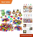 High-quality 1100 Pcs Stained Glass Mosaic Tiles For Creative Home Projects. Fixed Price $30.39.