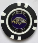 New Baltimore Ravens Golf Poker Chip Removable Ball Marker. Fixed Price $5.95.