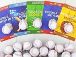 Baseball Valentines Gifts Cards With Stress Keychains For Kids CLASS,28 Pac. Fixed Price $33.07.