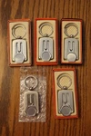 5 Golf Key Chain W/ Removable Divot Tool + Ball Marker Spot For Engraving. Fixed Price $35.00.