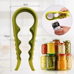 4 In 1 Jar Opener Lid Bottle Cap Twister Remover Gripper Kitchen Hand Tool. Fixed Price $7.99.