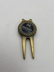 Moore Engineering Golf Divot Tool With Ball Marker Vintage Brass Finish. Fixed Price $9.83.