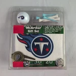 Tennessee Titans Mcarthur Golf Gift Set-nfl-towel-brass Divot Tool/ball Marker. Fixed Price $10.39.