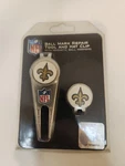 New Orleans Saints Golfer's Divot Repair Tool, Hat Clip + Ball Marker Nfl. Fixed Price $15.00.