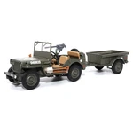 1:43 Scale 1/4 -ton Utility Truck With Trailer Militaria Diecast By Motor C.... Fixed Price $54.18.
