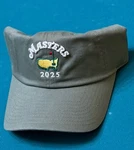 2025 Masters Adjustable Golf Hat Gray Solid Logo Unisex Adults Activewear. Fixed Price $50.00.