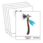 Tomahawk Native American Axe Tool Weapon Laptop Water Bottle Sticker 5 Pack. Fixed Price $10.99.