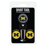 Team Golf Ncaa Michigan Wolverines Divot Tool Pack With 3 Ball Markers. Fixed Price $26.55.