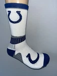 Indianapolis Colts Nfl Football White Sport Fan Logo Crew Length Socks Large Q. Fixed Price $9.78.