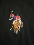 Polo Assn Ralph Lauren 2XL Black Shirt Derby Team 3 Double Pony Embroidered. Fixed Price $62.95.