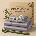 4PC Set 100% Bamboo Viscose Cooling Deep Pocket Luxury Soft Bed. Fixed Price $59.99.
