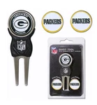 Team Golf Nfl Green Bay Packers Divot Tool 3 Ball Markers Set. Fixed Price $18.00.