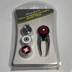 Tommy Armoir Three Ball Markers, Hat Clip And Divot Tool New In Package. Fixed Price $15.29.