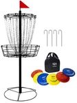 Golf Basket Portable Heavy Duty 24 Chains 6PCS Discs Carry Bag Target Come. Fixed Price $179.99.