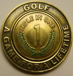 New Hole One Commemorative Pocket Coin Removable Golf Ball Marker See Pics. Fixed Price $16.95.