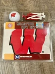 Mcarthur Golf Gift Set Wisconsin Badgers Towel / Ball Tees. Fixed Price $13.00.
