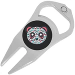Aztec Panda On Black Golf Ball Marker Divot Repair Tool Bottle Opener. Fixed Price $15.88.