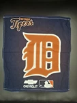 Detroit Tigers Mcarthur Dual Logo Rally Towel Blue With Orange Old English. Fixed Price $5.99.