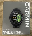 Garmin Approach S70 - 47MM Amoled Premium Gps Golf Watch Black. Fixed Price $589.00.