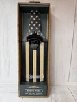 American Flag Wall Mount Beer Bottle Opener Metal Rustic Patriotic Bar Tool. Fixed Price $22.49.