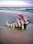 Hammer, Shark, 3D Print, Hammerhead Tool, Ocean Animal, Printed Toy. Fixed Price $20.00.
