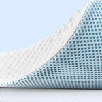 Subrtex 3" Gel-infused Memory Foam Mattress Topper California King White/blue. Fixed Price $161.35.