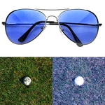 Golf Ball Finder Light Blue Lens Less Straining Sunglasses Aviator Pilot. Fixed Price $12.99.