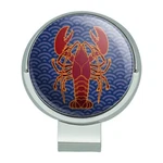 Atlantic Lobster On Blue Waves Golf Hat Clip With Magnetic Ball Marker. Fixed Price $7.99.