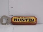 World Greatest Hunter Magnetic Bottle Opener Resin And Metal Bar Tool Used. Fixed Price $13.99.
