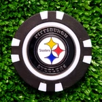 Nfl Pittsburgh Steelers Golf Ball Marker Magnetic Poker Chip New. Fixed Price $5.75.