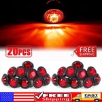 20X Led Small Round Side Marker Light Lorry Button Lamp Off-road Red Universal. Fixed Price $17.85.