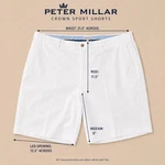 Peter Millar Crown Sport Golf Shorts Men 42 White Performance Flat Front. Fixed Price $19.95.