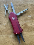 Victorinox Golf Tool Swiss Army Knife Marker Used Translucent Red. Fixed Price $30.00.