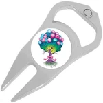 Balloon Tree Golf Marker Divot Repair Tool Bottle Opener. Fixed Price $15.88.