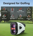 Flagfront Golf Rangefinder Slope Pin Lock Vibration 1000 Y Laser 6CQJPQ5 - White. Fixed Price $57.02.