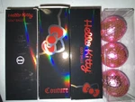 New Rare Hello Kitty Couture Golf Balls Sanrio Glossy Pink Bougie (3 For $35). Fixed Price $33.00.