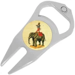 Circus Monkey And Elephant Golf Ball Marker Divot Repair Tool Bottle Opener. Fixed Price $15.88.