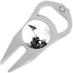Soldiers American Flag Golf Ball Marker Divot Repair Tool Bottle Opener. Fixed Price $15.88.