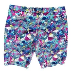 Hreski Mens Shorts Golf Performance Stretch Blue Geometric Sz 34 New Gym Core. Fixed Price $39.25.
