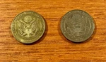Lot Of Two (2) Usga 1894 Gold Color Coins Flat Metal Logo Golf Ball Markers. Fixed Price $19.95.