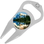 Sun Over Mountain Lake Golf Ball Marker Divot Repair Tool Bottle Opener. Fixed Price $15.88.