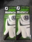 Fj Footjoy Weathersof Golf - Men's Size Xl (set 2 Left Handed Gloves).. Fixed Price $19.95.